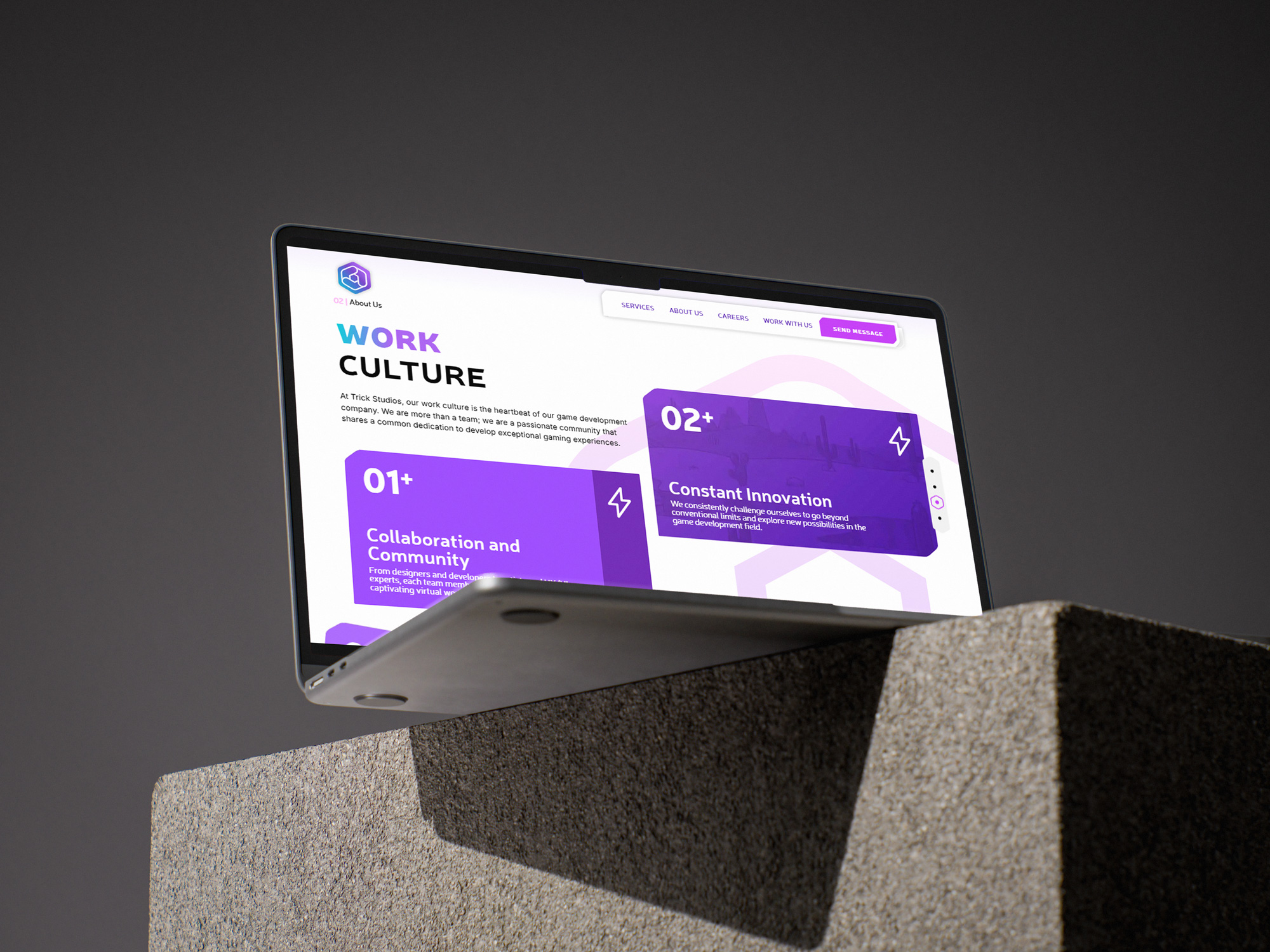 Trick Studios culture and values section